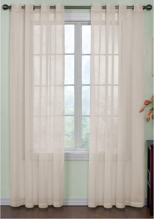 Штора Fresh Voile Curtain, нейтралізація запаху, 1 панель, 150x160 см, слонова кістка