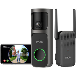 Відеодзвінок Imou DB3 KIT 4MP Panoramic, 2K+ WiFi, нічне бачення 5м, розпізнавання пакунків AI, двосторонній зв'язок