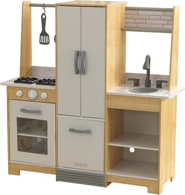 Дерев'яна дитяча кухня KidKraft Modern Day з аксесуарами, іграшкова кухня для дітей від 3 років, 53423