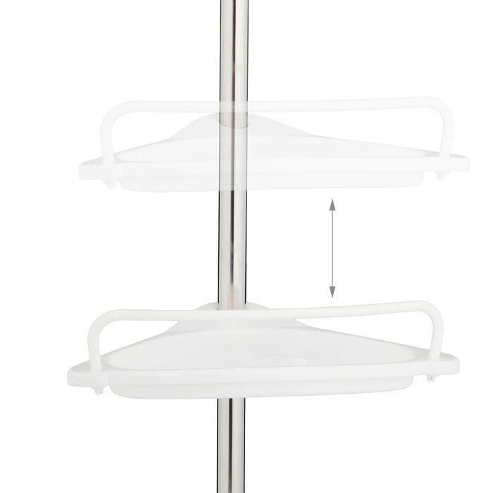 Поличка для душу Relaxdays, телескопічна