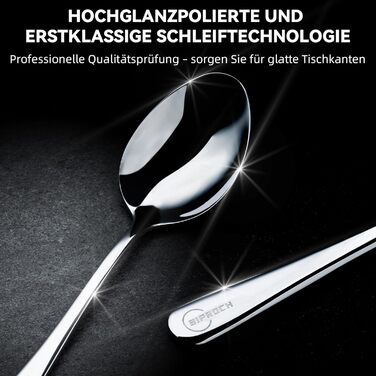 Набір столових приборів Siproch 12 персон, набори столових приборів з нержавіючої сталі з 60 предметів 18/10, набір столових приборів/столові прибори з глянцевим поліруванням і придатні для миття в посудомийній машині
