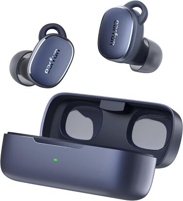 Навушники-вкладиші Bluetooth EarFun Free Pro 3, ANC, Hi-Res, aptX, акумулятор 33 год, бездротовий, еквалайзер (темно-синій)