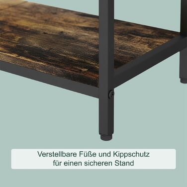 Підставка для рушників індустріального стилю з полицею Relaxdays