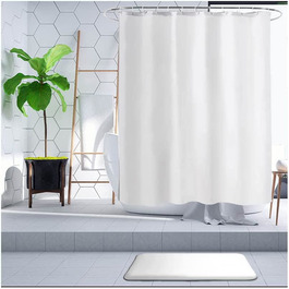 Дуже широка біла завіса для душу Hayret, велика довжина 230x220 для ванної та душу у ванній кімнаті, завіса для ванної кімнати з захистом від цвілі і пилу