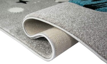 Дитячий килим Merinos з мериноса 80x150 см сірий