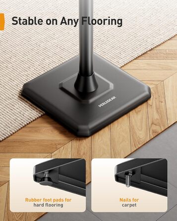 Підставка для колонок Perlegear PGSS12, регульована висота 83-107 см, для сателітної акустики, з кабельною організацією, 6 кг