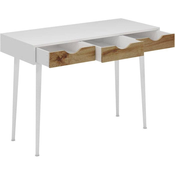 Стол письмовий з шухлядами 110 см SogesHome - білий, 110 x 50 см