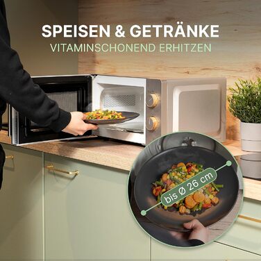 Мікрохвильова піч WALDWERK 20 л, 700 Вт - просте керування, стильний дизайн