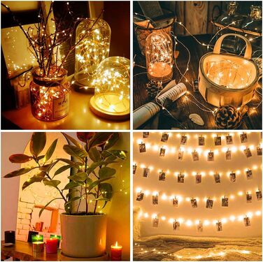 LED гірлянда для дому та саду 50м, 500 LED, мідний дріт, зірковий ефект, димування, пульт, вологостійка, для декору, на Новий Рік