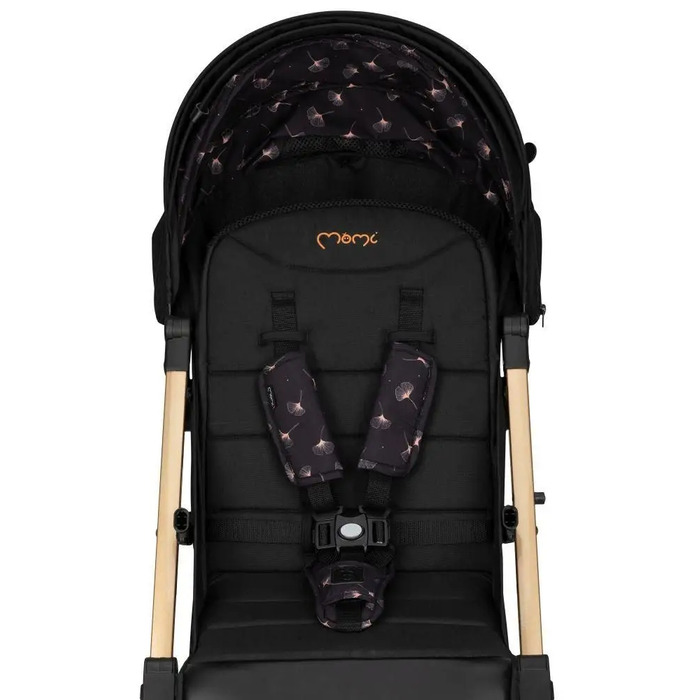 Дитячий прогулянковий візок MoMi Estelle Dakar, чорний, до 22 кг, з аксесуарами