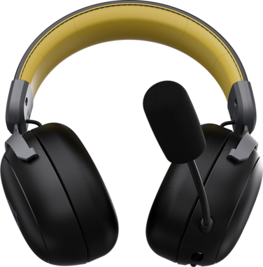 Бездротова ігрова гарнітура Ajazz AHM08 MAX Black Gray Yellow (AHM08-MAX-BGY)