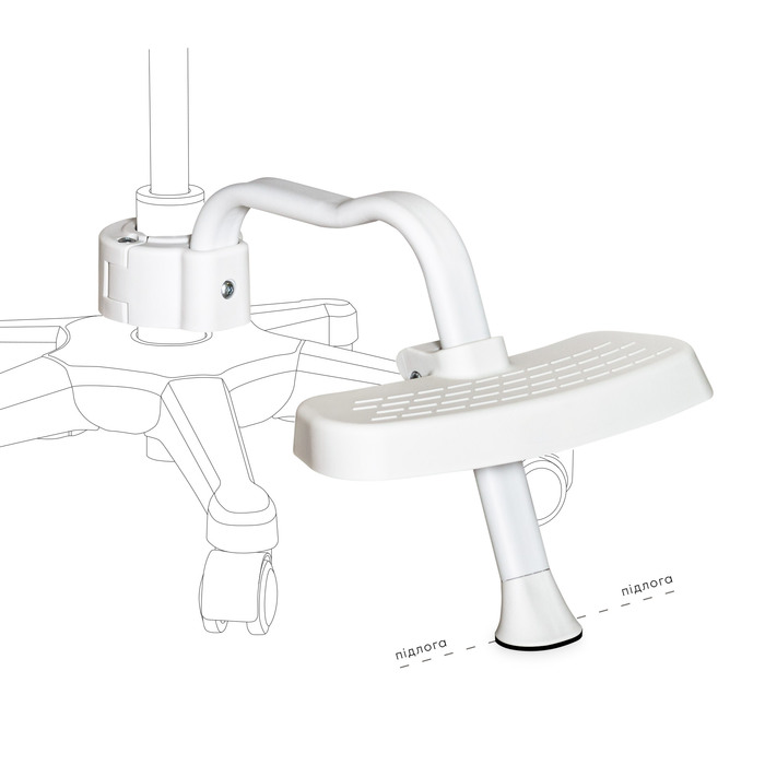 Підставка для крісел Mealux BD-P4 White (арт. BD-P4 W)