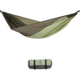 Легкий гамак Silk Traveller Thermo з висувним відділенням для спального килимка зелений One Size