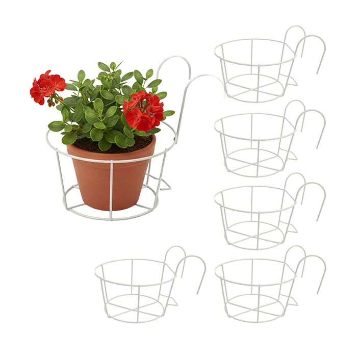 Набір з 6 підвісних горщиків для квітів Relaxdays