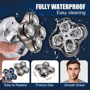 Смінні леза Pro 4 для голильниці для лисини Pitbull Skull, Butterfly Kiss Pro та Palm Shavers, водонепроникна гнучка бритва для чоловіків (волога та суха гоління)