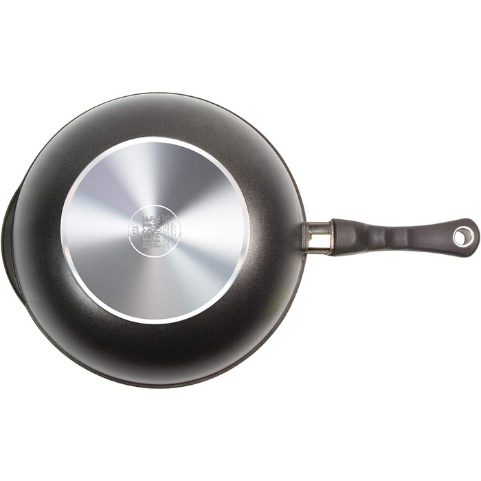 Чавунна сковорода для ВОК AMT, Ø 32 см, висотою 10 см, з ексклюзивною ручкою, з покриттям, алюмінієве лиття(алюміній), антипригарне покриття Lotan
