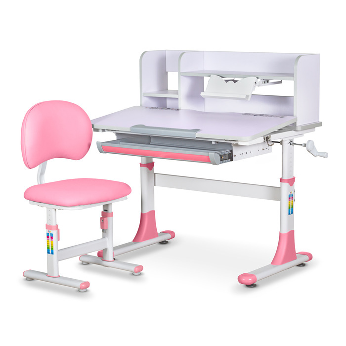 Комплект меблів Evo-kids (стіл+стілець+полиця) BD-22 PN