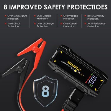 Powerbank Starthilfe 3000A UltraSafe: пусковий пристрій для автомобіля з LED-ліхтариком (7.0L бензин, 5.5L дизель)