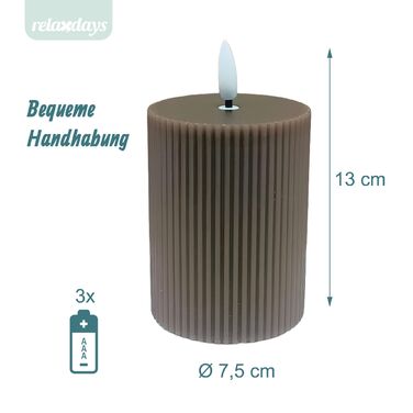 Набір з 4 LED-свічок Relaxdays, 13 см