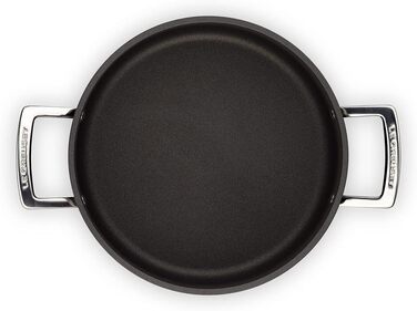 Каструля Fleischtopf Le Creuset з антипригарним покриттям, Ø 24 см, для всіх типів плит (включно з індукцією), антрацит/срібло