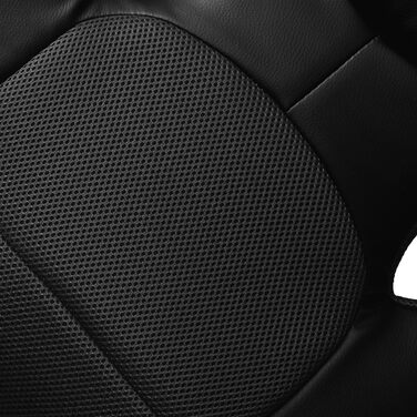 Ігровий крісло Panorama24 для геймерів та офісу, чорний, 9 кольорів, підйомний механізм, до 150 кг, сертифікат TÜV