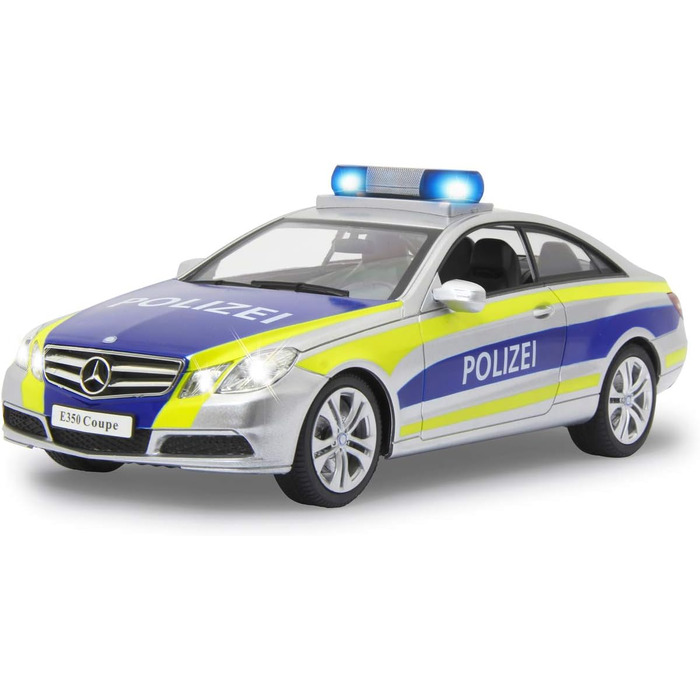 Модель Mercedes-Benz E350 Coupe 1:16 JAMARA 410023, 2.4GHz, світло-звукові ефекти (сирена, сигналізація, блимання, 4 швидкості)