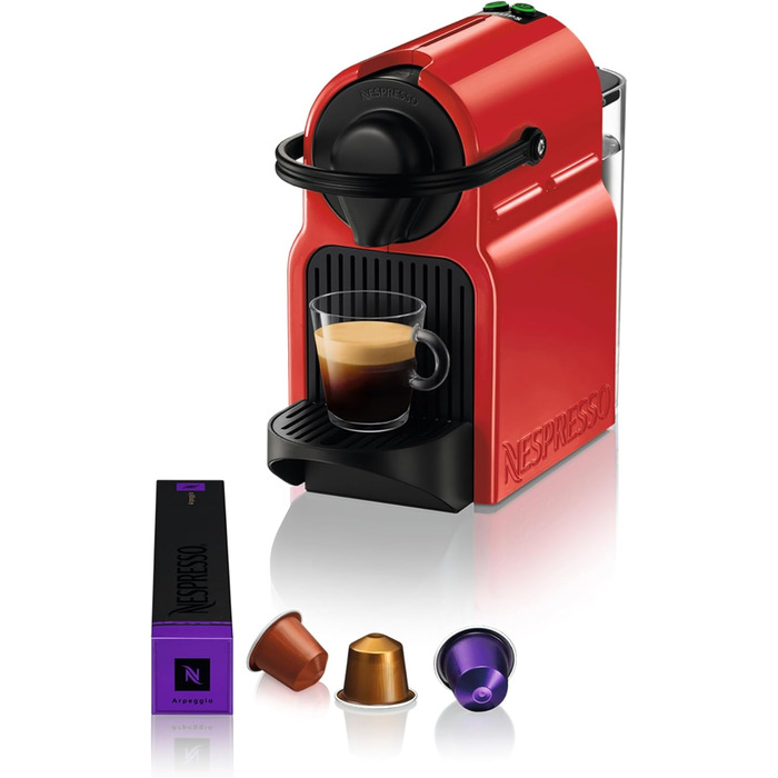 Кавомашина капсульна Nespresso Krups Inissia XN1005, білий колір, швидкий нагрів, 0.7 л
