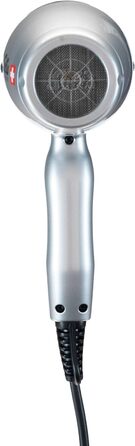 Фен Solis Quick Dry 381 - Професійний фен для будь-якого волосся - Фен з 3 налаштуваннями температури і вентилятора - Кнопка холодного повітря - Фен з іонною технологією - Срібло