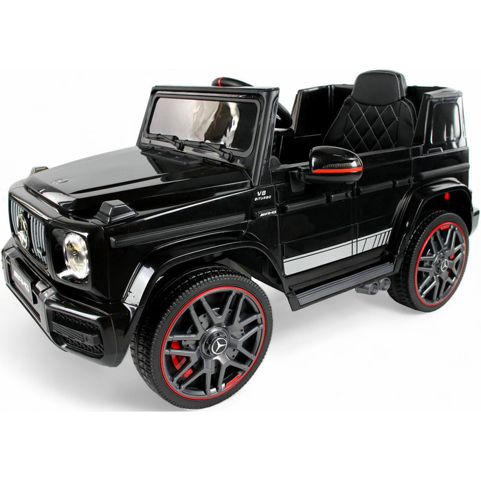 Дитячий електромобіль Mercedes G63 AMG 4x4 180 Вт, шкіряне сидіння, EVA колеса, пульт, 12V, червоний
