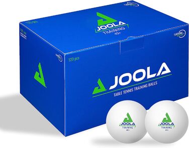 Тренувальні м'ячі для настільного тенісу JOOLA діаметром більше 40 мм, 120 шт. (білі 120 шт., комплект з сіткою для настільного тенісу)