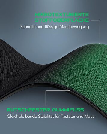 Ігрова мишка Pad Black Shark XXL 1200 x 600 мм - великий килимок для миші з водовідштовхувальним покриттям та антиковзною основою