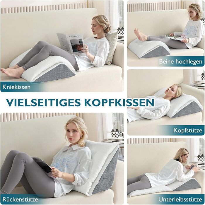 Подушка для підйому ніг TANYOO - подушка під коліна для спини, з memory foam, для відновлення після операцій