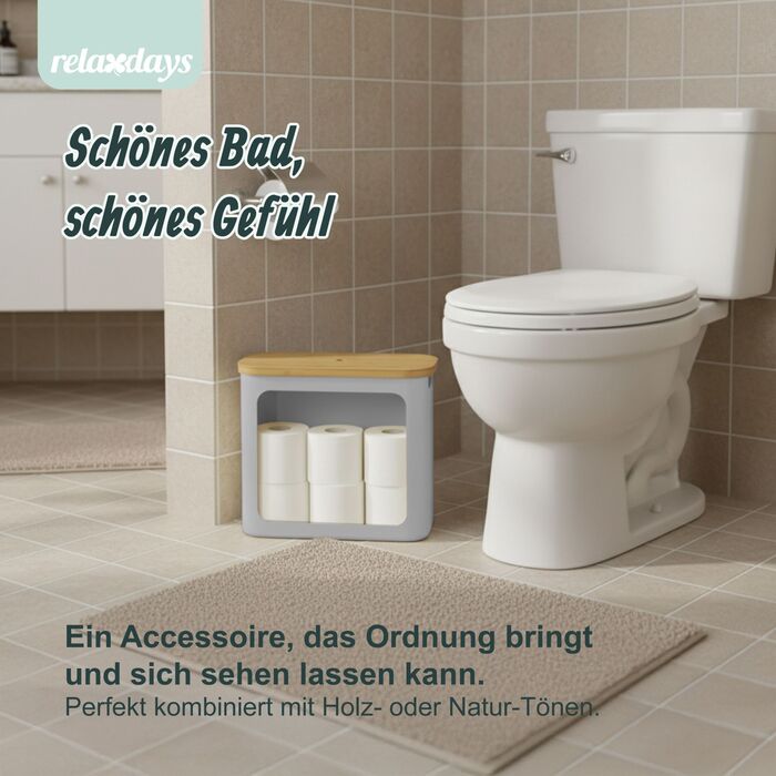 Тримач для туалетного паперу Relaxdays на 12 рулонів