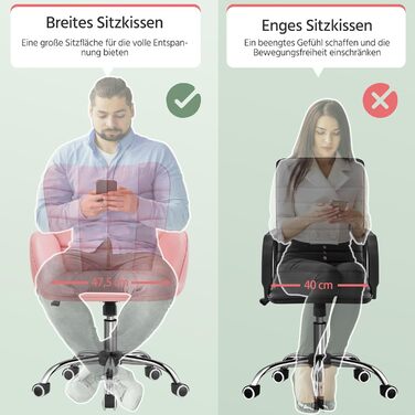 Крісло офісне Yaheetech ергономічне, з регулюванням висоти, з підлокітниками, на роликах, до 136 кг, біле (рожеве)