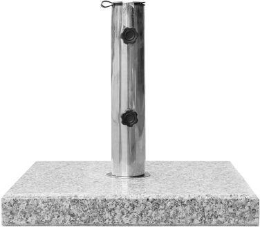 Підставка для парасольки Anndora Granit 25 кг, підставка для балкона, діаметр стієна до 48 мм (світло-сірий кут)