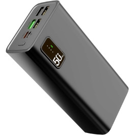 Вт і USB C PD20W, 2 входи, 5 виходів для мобільного телефону, камери, планшета, 50000mAh, QC3.0 22,5