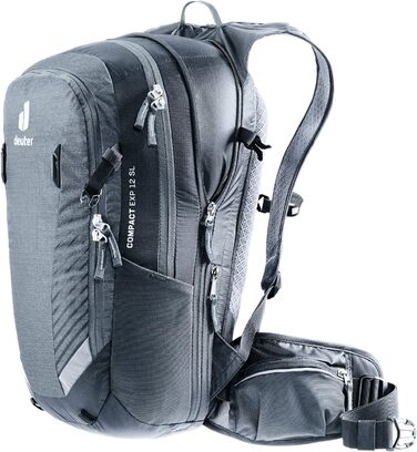Рюкзак для велосипеда deuter Women's Compact Exp 12 Sl (1 упаковка) 15 л графітово-чорний