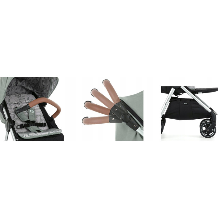 Дитячий прогулянковий візок Petite&Mars Royal 3 BLACK Mature Olive
