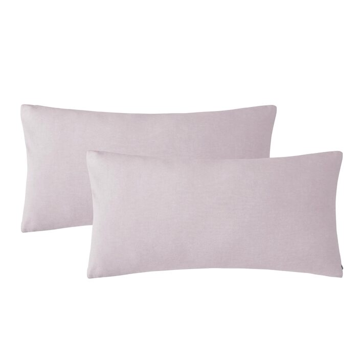 Набір постільної білизни SOULFUL 155x220 з бавовни (2 шт.), з блискавкою, колір пастелевий фіолетовий