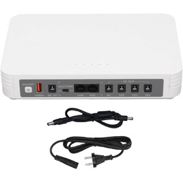 Mini UPS Marhynchus 8000mAh з батареєю, індикатором та підтримкою англійської мови для роутера, камери, телефону (EU-штекер)