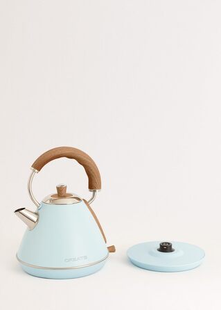Електричний чайник /Швидке кип'ятіння, автоматичне вимкнення та захист від википання (Синій, 1 л)