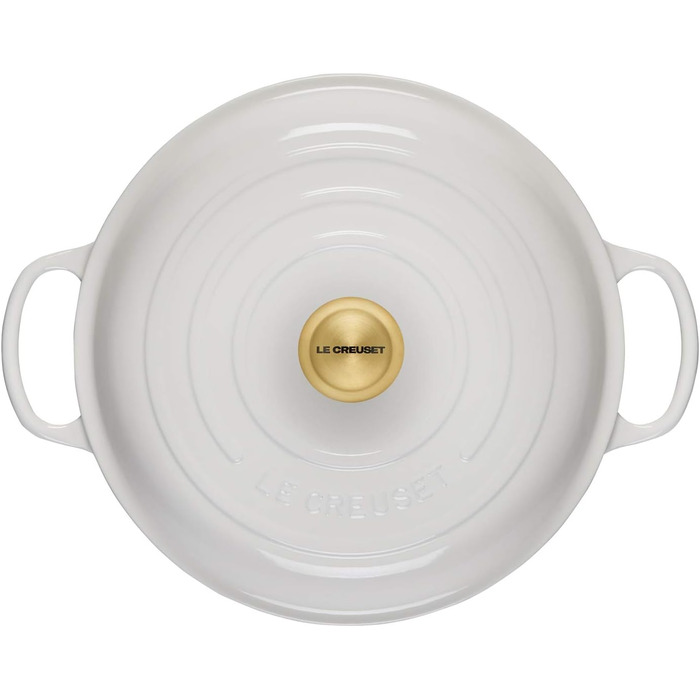 Каструля Le Creuset Signature з чавуну, Ø 30 см, 3.5 л, для всіх типів плит (вкл. індукція), біла