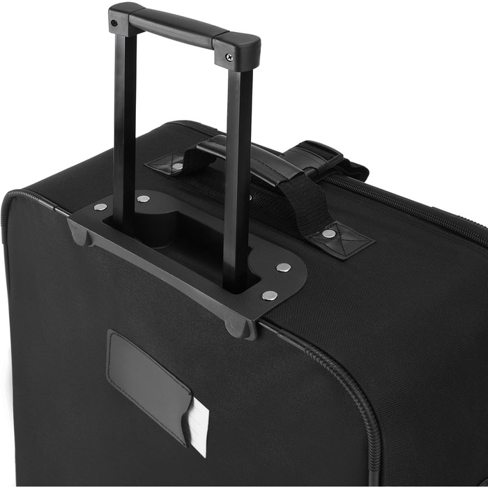 Набір валіз MONZANA® з телескопічним ручками, роликами та культурою, чорний