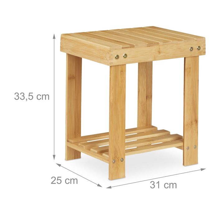 Відпочивальний бамбуковий підніжок для ніг Relaxdays