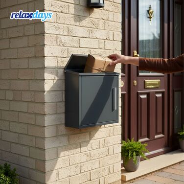 Скріпка Relaxdays - Металева поштова скринька