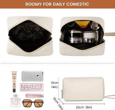 Сумка для ноутбука LOVEVOOK 15.6 дюймів для жінок: велика, на плечі, кросбоді, shopper, з канвасу, елегантна, для офісу, роботи, подорожей (бежева)