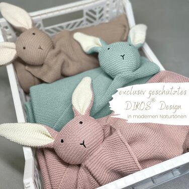 Оригінальна дитяча ковдра CUDDLY BUNNY рожева Ковдра для новонароджених зі 100 органічної бавовни Екологічна затишна ковдра в'язана для дівчат. Дитяче початкове обладнання Подарунок при народженні (м'ята)