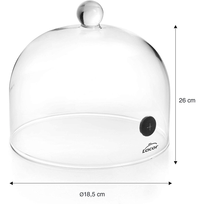 Скляний (діаметр 16x12 см), 61816 Magic Food Smoker Bell