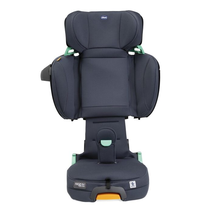 Автокрісло Chicco Fold&Go I-Size 15-36 кг з роз'ємами ISOFIX, група 2/3 для дітей від 3-12 років, складне і складне, бічний захист, регулювання висоти і ширини, India Ink