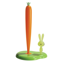 Тримач для паперових рушників 20,2х34х16 см зелений/помаранчевий Bunny&Carrot Alessi